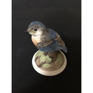 Bohemian Birds Baby Blue Bird Figurine